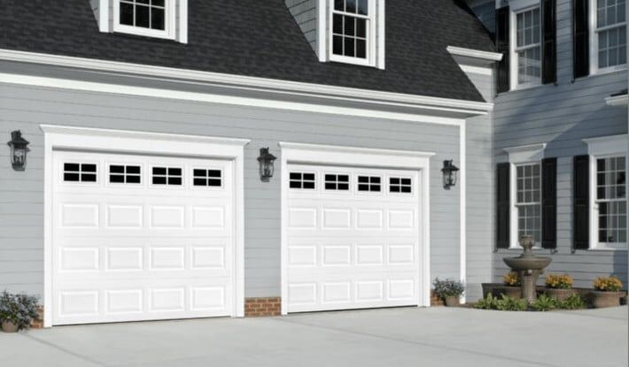 white and grey house